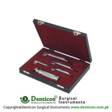 Apollo™ Standard Miller Laryngoscope Set With Battery Handle Ref:- AN-290-01 and Blades Ref:- AN-110-00 to AN-110-01 Stainless Steel,